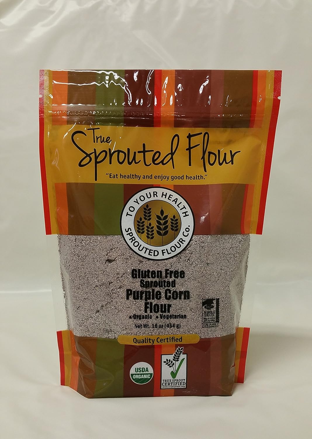 1lb. Organic, Sprouted Purple Corn Flour Grocery
