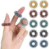 Mr. Pen- Spiky Sensory Rings, 10 Pack, Stress Relief Fidget Sensory Toys, Fidget Rings, Fidget Ring for Anxiety, Stress Relie