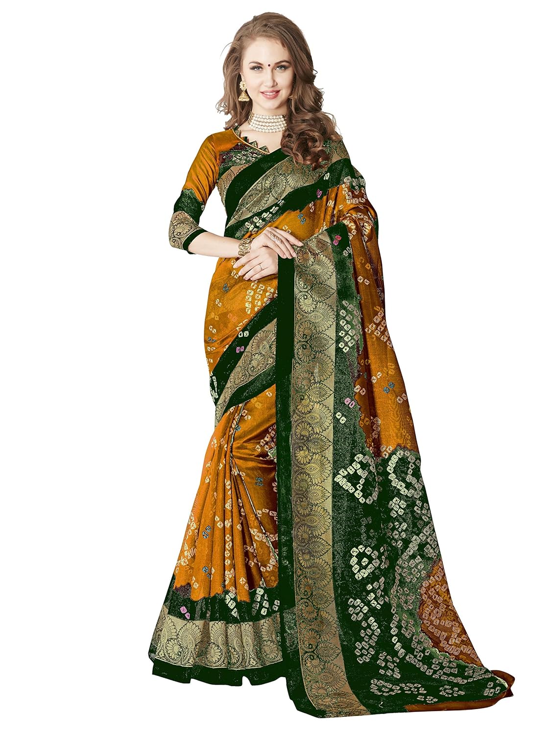 glory sarees art silk saree with blouse piece