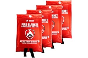 OHASCO Emergency Fire Blanket. Fire Suppression Blanket for Kitchen. Fire Blanket for Home. Fiberglass Fire Blanket. Essentia