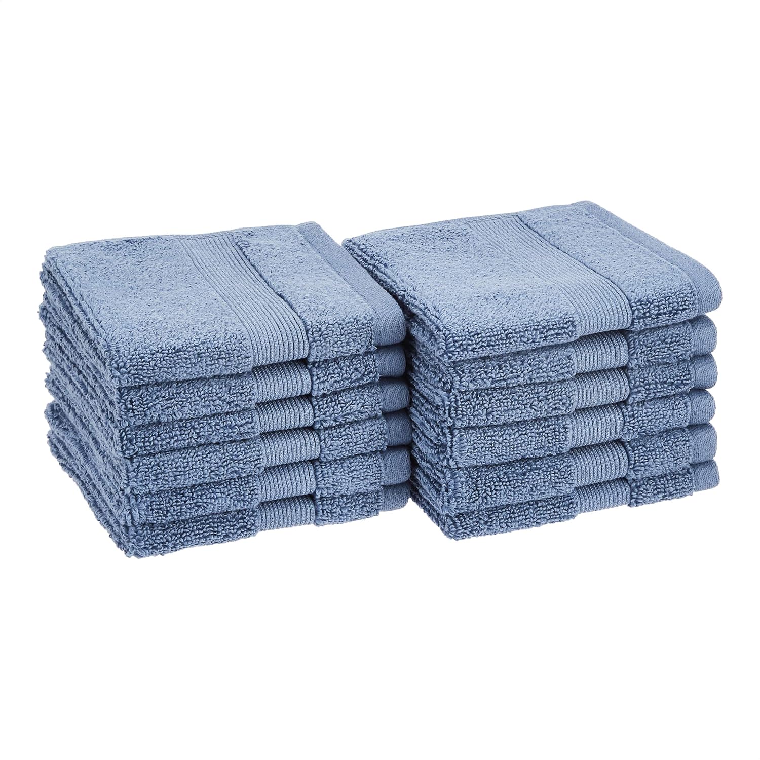 Basics Dual Performance Washcloths - 12-Pack, True Blue: Home & Kitchen