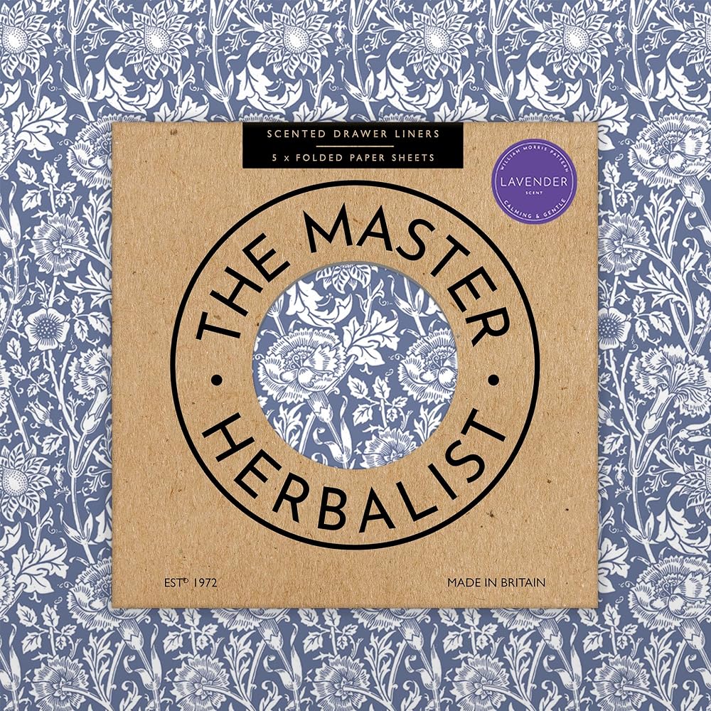 The Master Herbalist Lavender Scented Drawer Liners | Pack of 5 Sheets