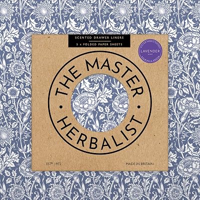 The Master Herbalist Lavender Scented Drawer Liners | Pack of 5 Sheets