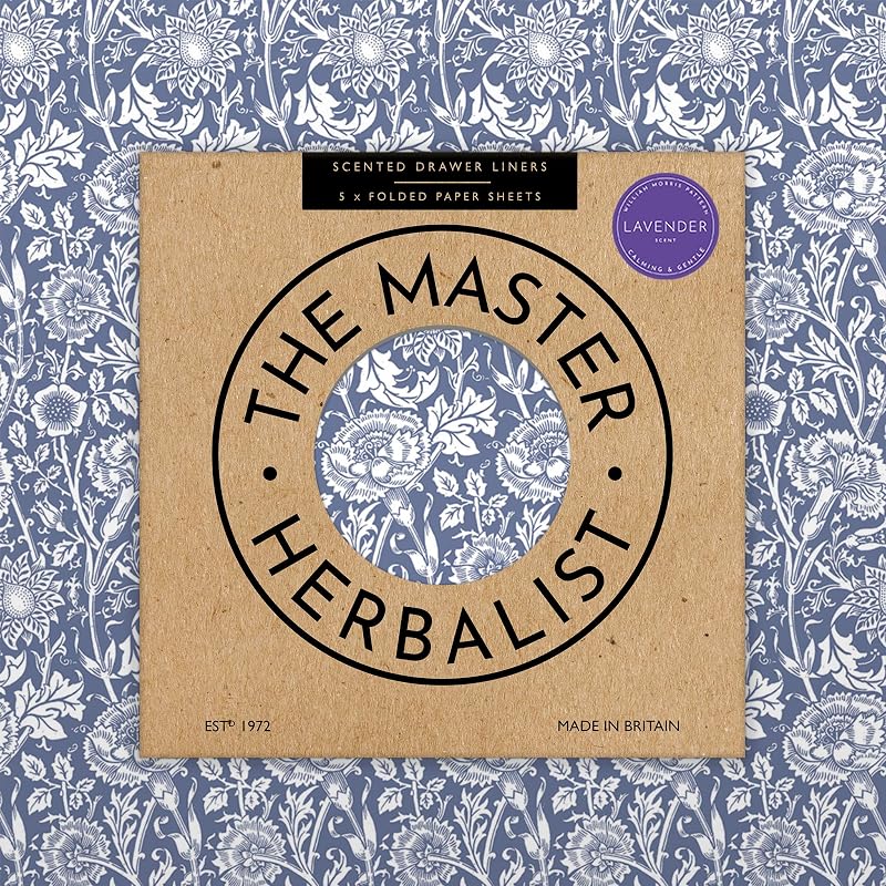 The Master Herbalist Lavender Scented Drawer Liners | Pack of 5 Sheets