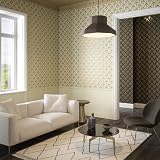 Arthouse Palm Palace Cream & Gold Palm Wallpaper view 5