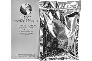 Eco Wood Treatment EWT5 5 US Gallon, Long Lasting, Silvery Patina | Semi-Transparent (1 Pack), 640 Fl Oz (Pack of 1)