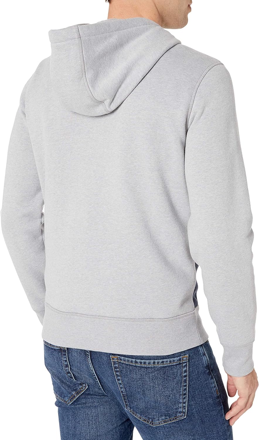  Essentials Men's Full-Zip Hooded Fleece Sweatshirt: Clothing