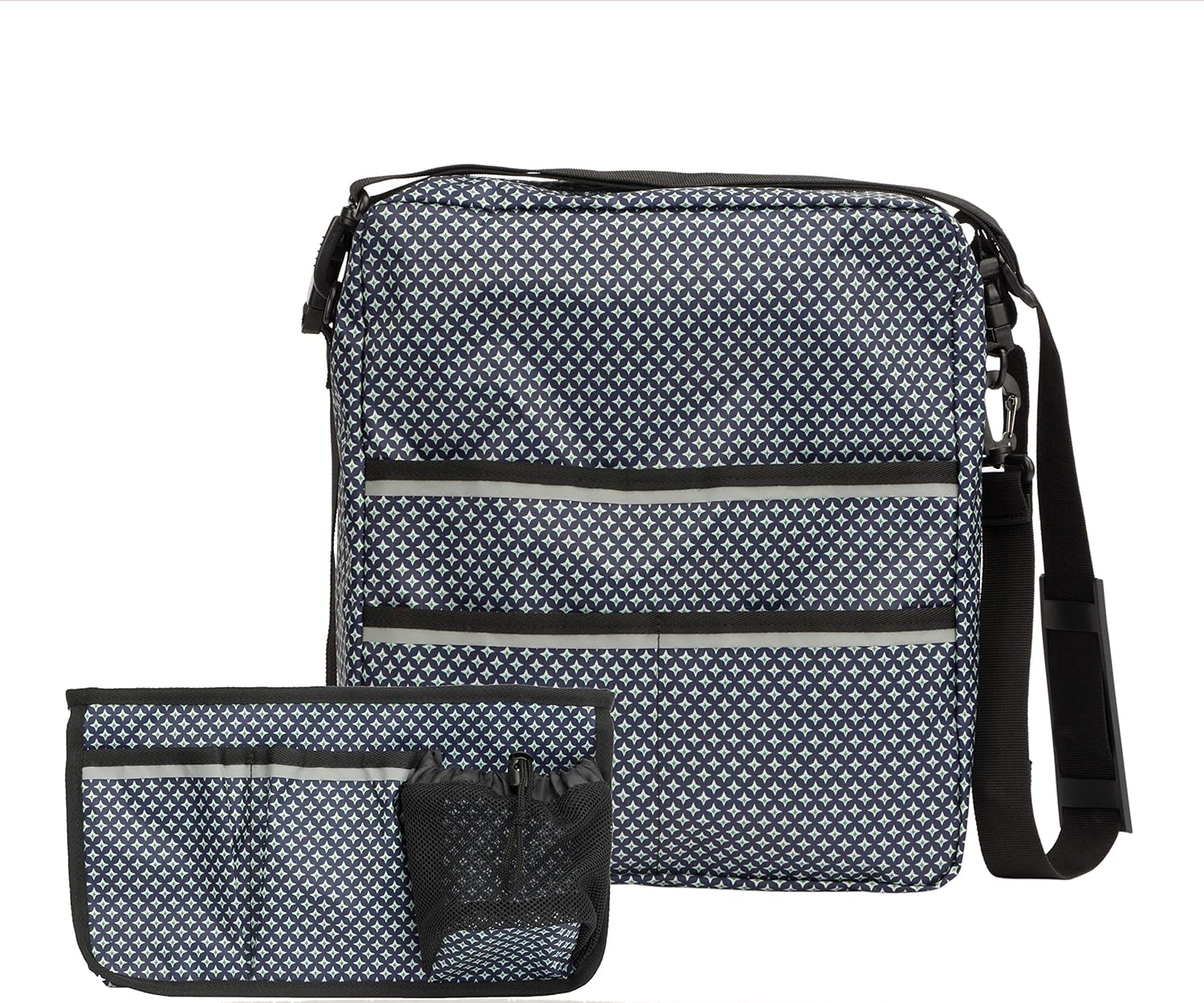 Pacmaxi Wheelchair Bag Sets- Wheelchair Backpack & Side Bag– Convenient Wheelchair Accessories for Armrest-Storage and Collect Item (Navy Blue with Starry Print): Health & Personal Care