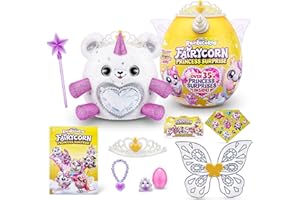 Rainbocorns Fairycorn Princess Surprise (Bear) by ZURU 11" Collectible Plush Stuffed Animal, Surprise Egg, Wearable Fairy Wings, Magical Fairy Princess, Ages 3+ for Girls, Children