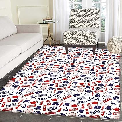 Amazon Com London Area Rug Carpet United Kingdom Country