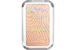 NYX Professional Makeup Buttermelt Highlighter, Powder Highlighter, 12 HR Wear, Buildable & Buttery Soft Creamy Finish, Fade 