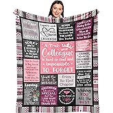 Ruvinzo Going Away/Goodbye Gifts for Coworkers, Farewell Gifts for Colleagues, Appreciation/Thank You Gifts for Coworkers, Coworker Leaving Gifts for Women, Co Worker Blanket 60" x 50"