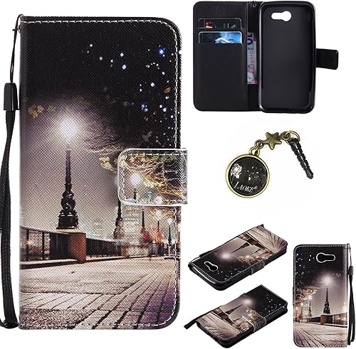 Download PU Coque pour Samsung Galaxy J3 (2017) Etui, Galaxy J3 (2017) Housse PU Cuir Magnétique Stand léger Soft Silicone Protecteur Flip Pochette Bumper Caoutchouc Cover avec Fente pour Carte (+Bouchons de poussière) (2) PDF