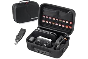 STARTRC GAMES [Upgraded Compact]Carrying Case for Nintendo Switch 2 All in One Case with Dock, Hard Shell Portable Travel Carry Bag for Switch 2, Pro Controller, 18 Game Cards and Other Accessories (Black)