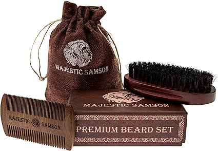 best beard comb and brush set