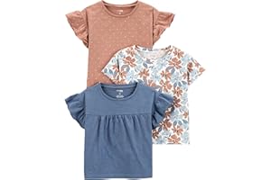 Simple Joys by Carter's Girls Short-Sleeve Shirts and Tops, Pack of 3