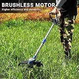 DEKOPRO 20V Cordless String Trimmer Edger with 2 Batteries Charger Blue view 5