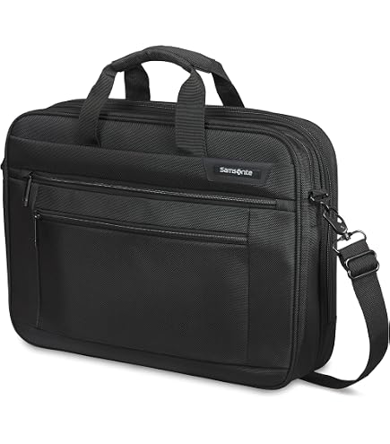 Amazon.com | Samsonite Xenon Business Zip Portfolio, Black, One