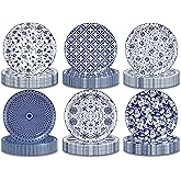 48 Pcs Blue and White Floral Party Paper Plates -7 Inch Disposable Vintage Floral Dessert Plates with Chinoiserie Porcelain Decorations | Perfect for Wedding, Birthday Party Supplies, Bridal Shower