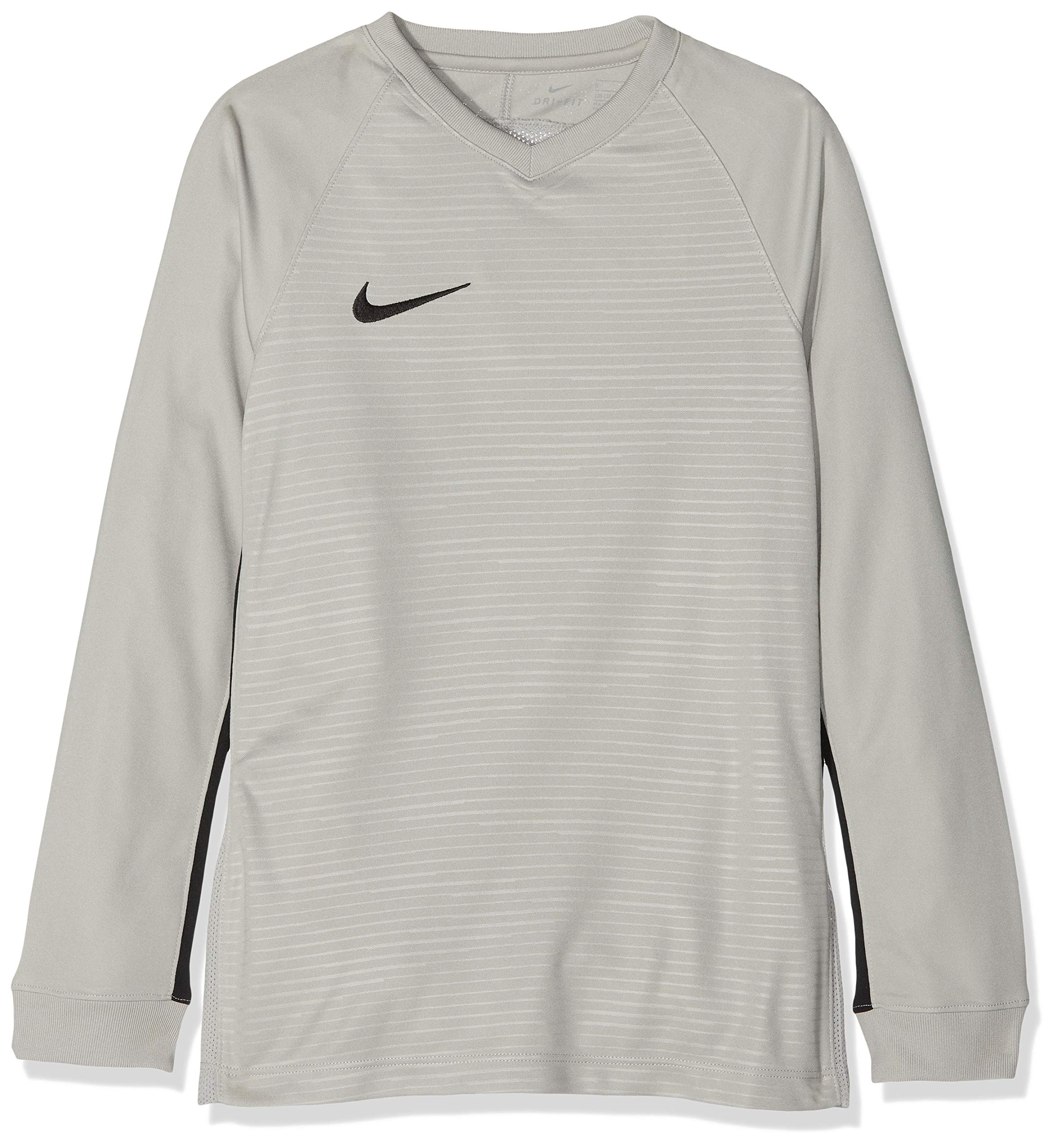 Nike Children's Tiempo Premier LS Shirt, Grey (pewter grey/Black), M