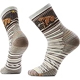Smartwool Men's Hike Targeted Cushion Bear Stripe Mid Crew Socks