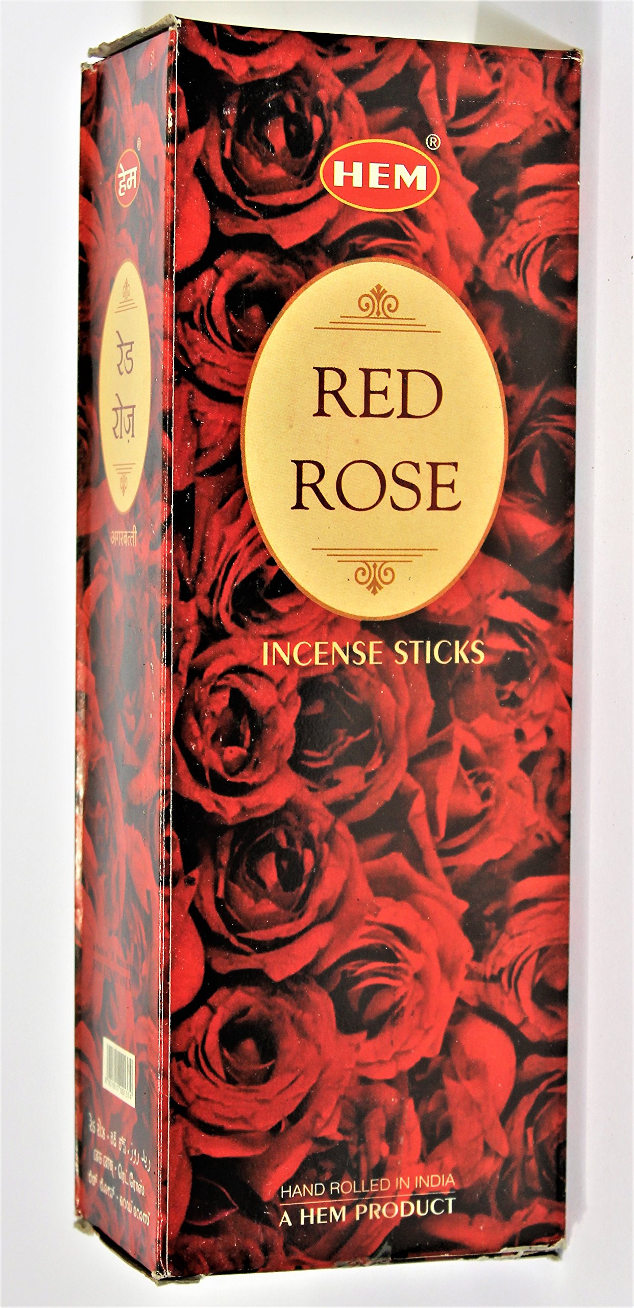YesMandala Hem Incense - Red Rose - 6 Boxes of 20 Sticks