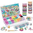 Rainbow Loom MEGA Combo Set, Features 7000+ Colorful Rubber Bands, 2 Step-by-Step Bracelet Instructions, Organizer Case, Grea