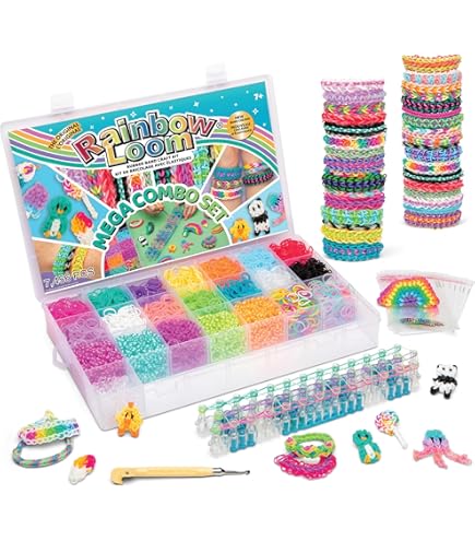 Rainbow Loom Mega Combo Set with 7000 Bands & Storage Case