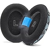 WC Freeze QC Ultra – Cooling Gel Replacement Earpads Compatible with Bose QuietComfort Ultra Gen 1 & Gen 2 by Wicked Cushions | Breathable Fabric, Extra Thick & Cool | Geo Grey