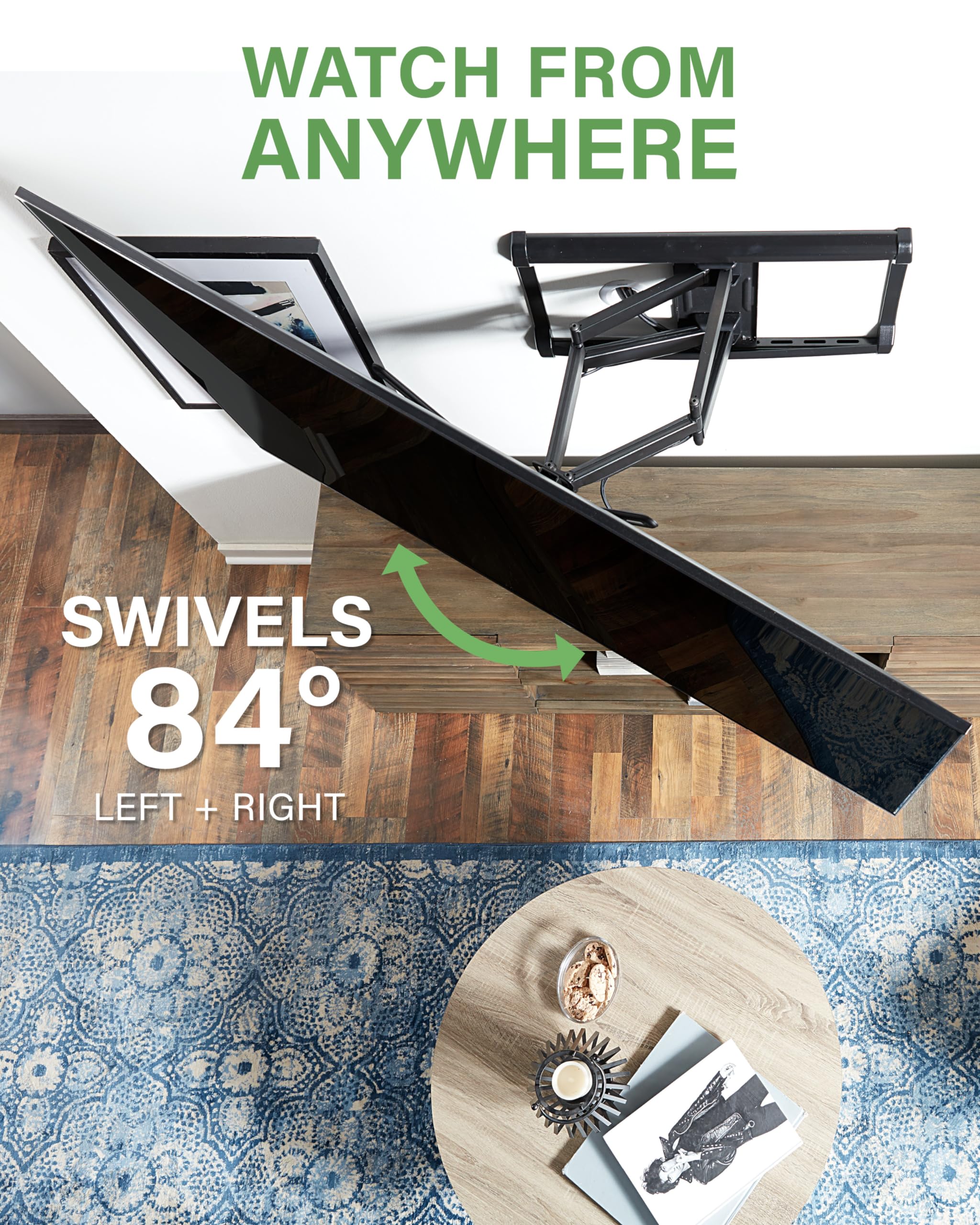 SANUS Full Motion TV Wall Mount for TVs up to 90