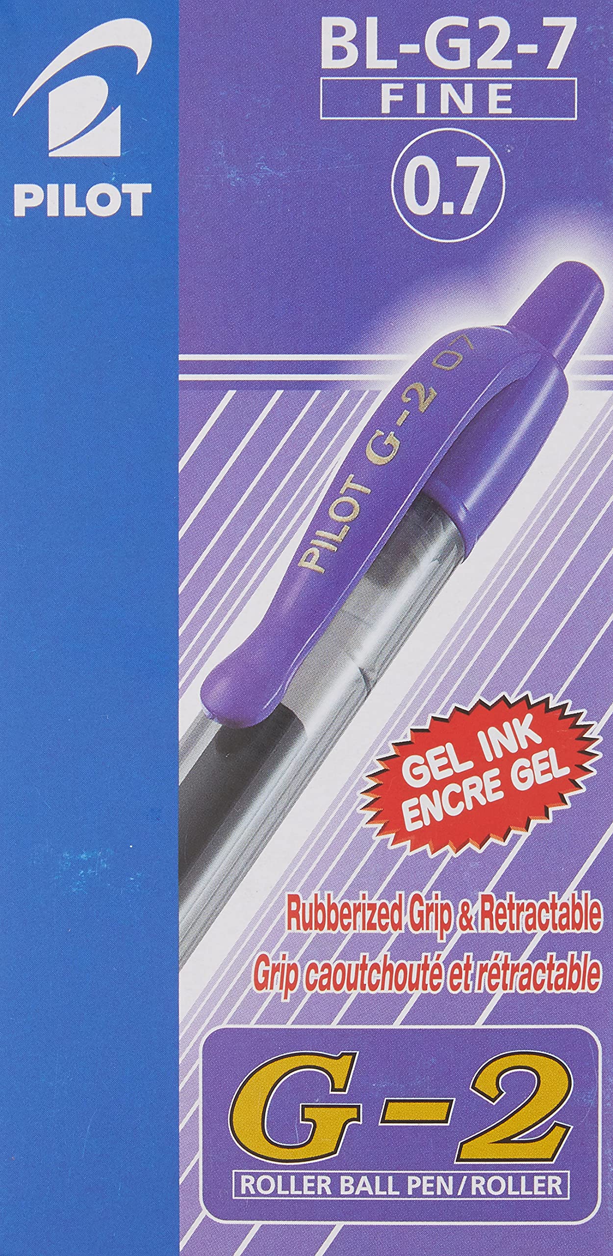 Pilot G207 Retractable Gel Rollerball 0.7 mm Tip (Box of 12) - Violet
