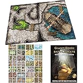 Loke Giant Book of Battle Mats | Dragon Lairs &amp; Dungeons Dry Erase DnD maps