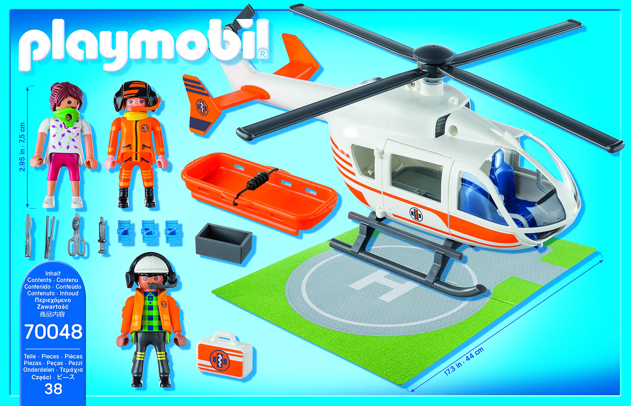 playmobil 9127 mountain rescue helicopter