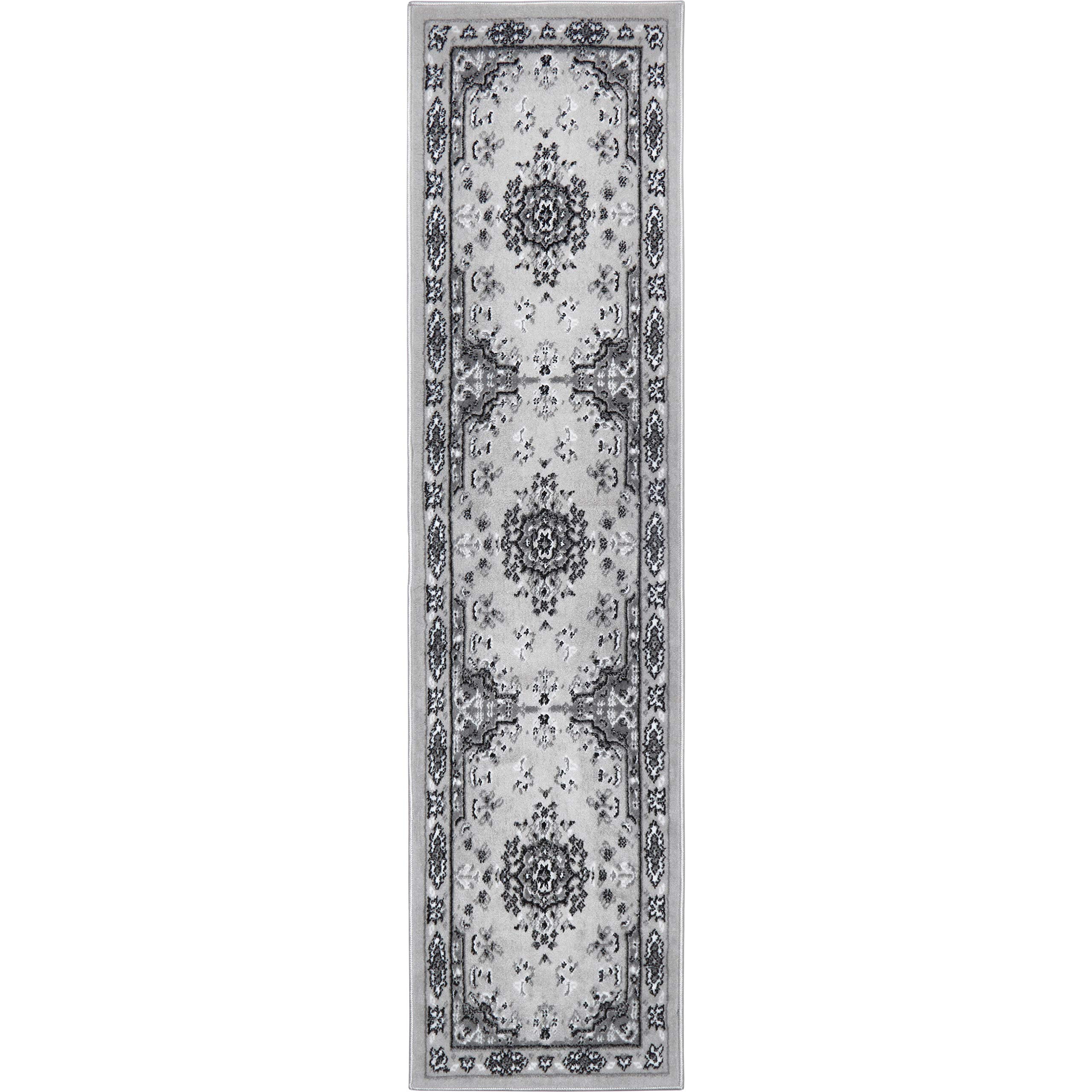 Home Dynamix Premium Sakarya Traditional Oriental Area Rug 1'9"x7'2" Gray/Ivory