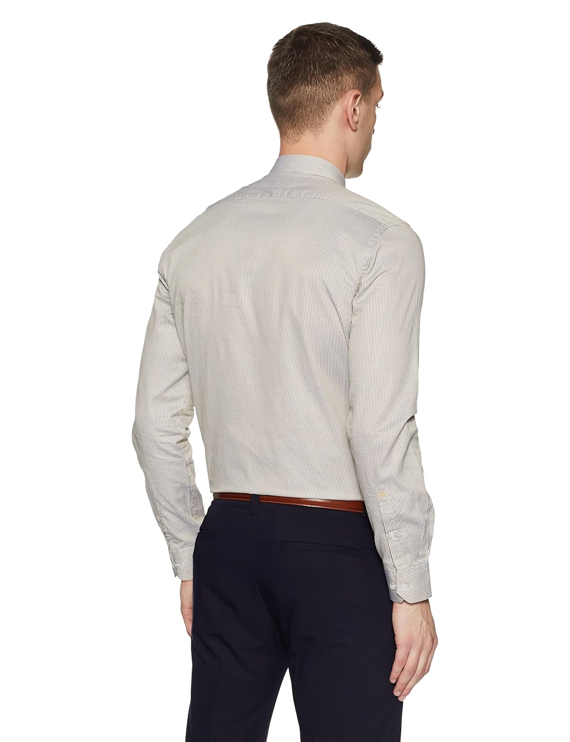 arrow men's plain slim fit formal shirt