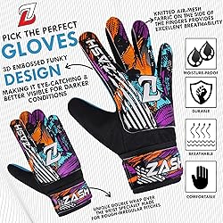 ZASH Soccer Goalie Gloves Youth Goalkeeper Gloves