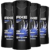 AXE Body Wash Phoenix 4 Count 12h Refreshing Scent Crushed Mint & Rosemary Men's Body Wash with 100% Plant-Based Moisturizers 16 oz