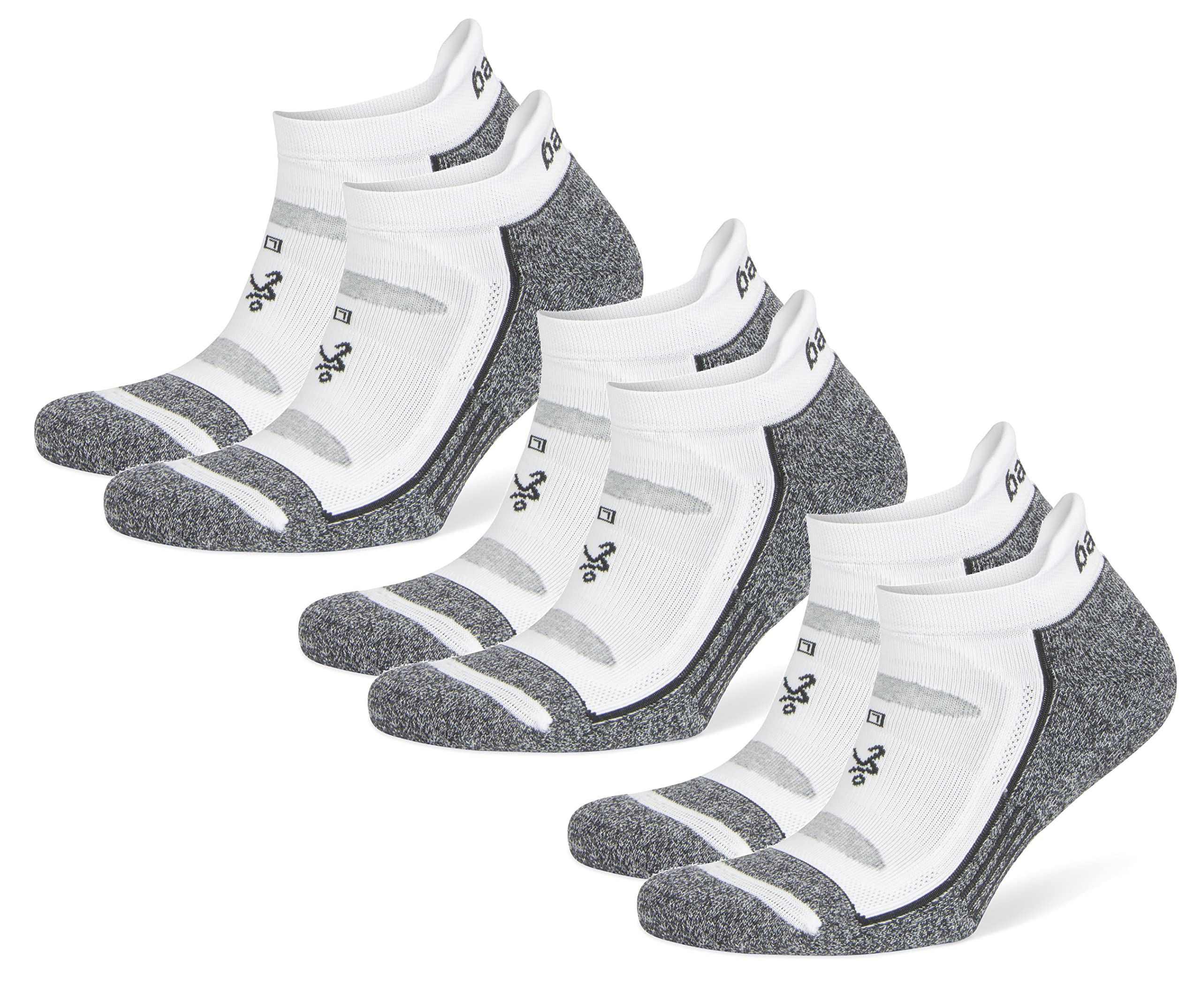 Balega Womens White No-show Performance Athletic Running Socks, White, Small US Image