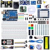 Uno Super Starter Kit with Tutorial Compatible with Arduino IDE STEM Electronics Circuit Breadboard Include 720P Video Courses and Online Technical Support for Beginners