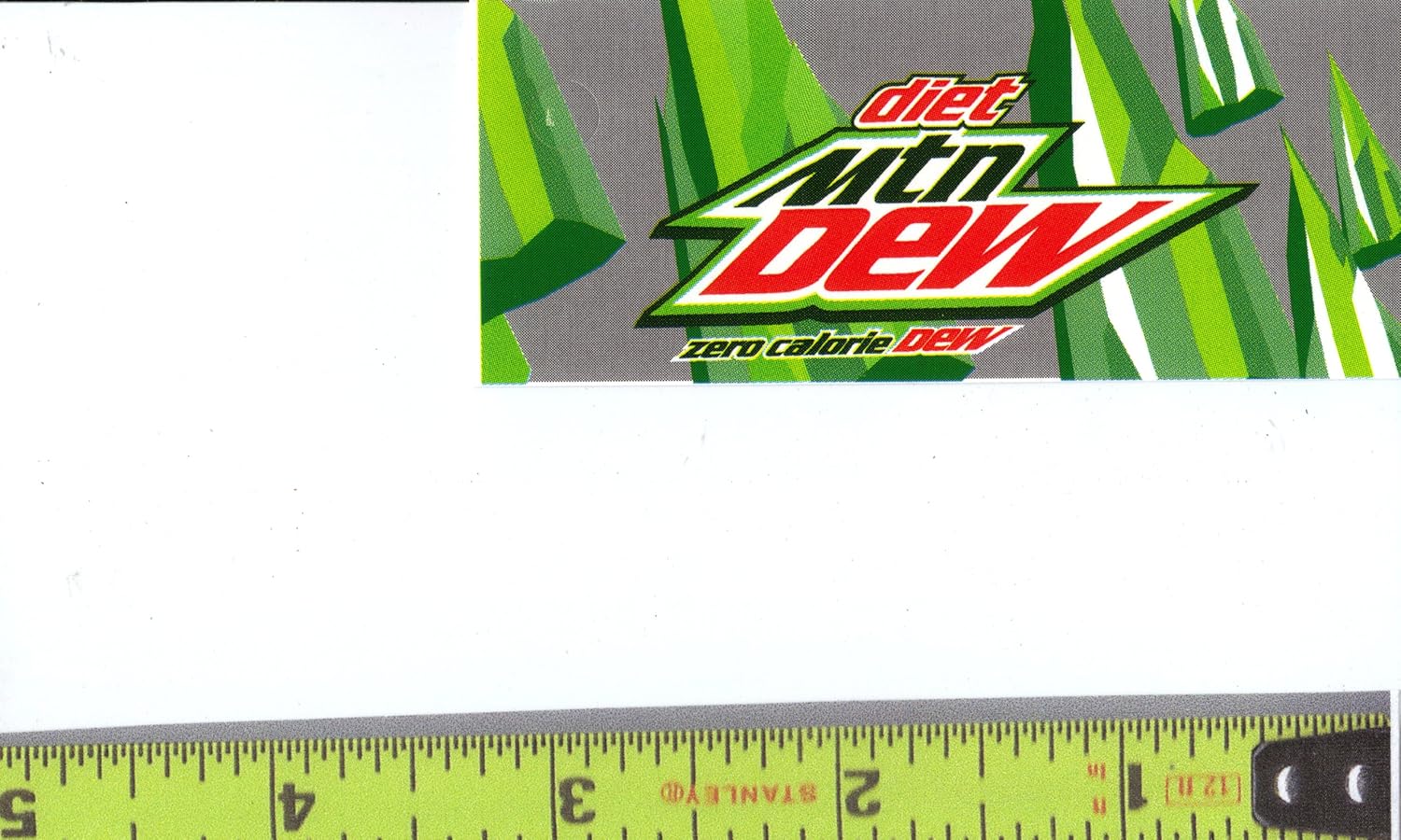 Magnum, Small Rectangle Size Mt. Diet Mountain Dew Logo