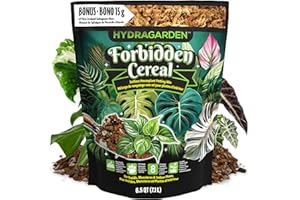 Forbidden Cereal Soilless Houseplant Potting Mix - Chunky Soil for Aroid Tropical Plants & Flowers - 8 Ingredients, No More O