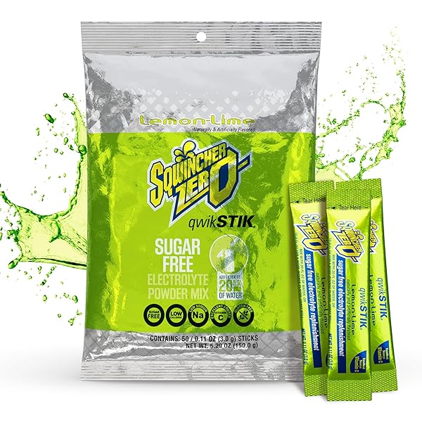 SQWINCHER QUIK STIK ZERO ORAL ELECTROLYTE SOLUTION LEMON-LIME...