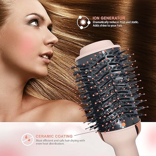 Zebrany Hair Dryer Brush One Step Volumizer, Hot Air Brush for