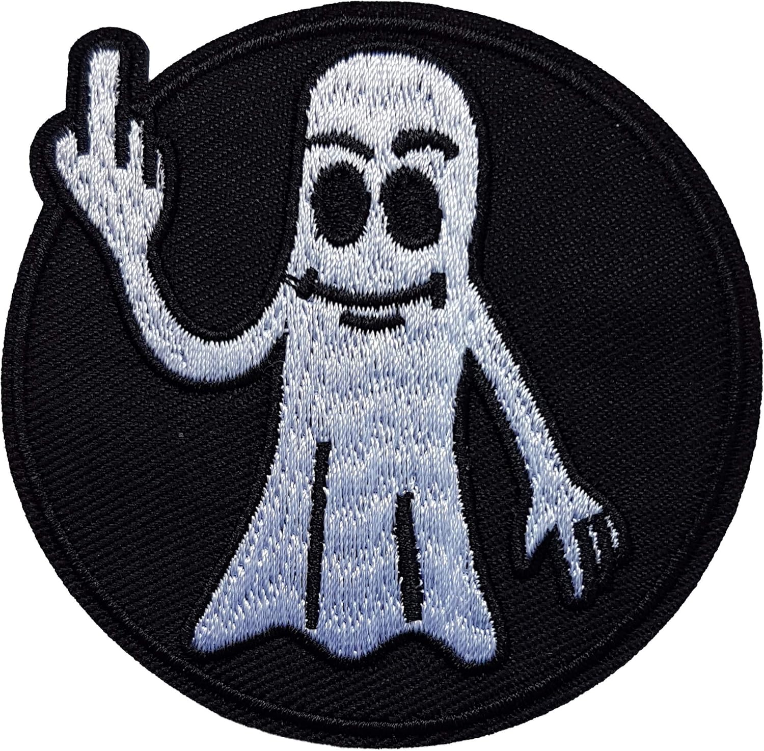 7 5cm Fantome Fuck Doigt Honneur Main Patch Heavy Metal Metalleux Hard Rock Biker Motard Spectre Esprit Halloween Ecusson Tissus Thermocollant Cameleon Shop Patchs Decoratifs Bordures Et Ornements Zwembaddebeemd Nl