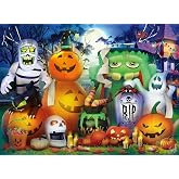 Ravensburger – Spooky Fun – 100 Piece XXL Jigsaw Puzzle – Colorful Halloween Scene with Pumpkins, Ghosts & Monsters – Premium Quality – Screen-Free Fun – Children Ages 6+