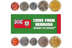 HOBBY OF KINGS Set of 5 Coins from Bermuda. 1, 5, 10, 25 Cents, 1 Dollar. 1999-2017