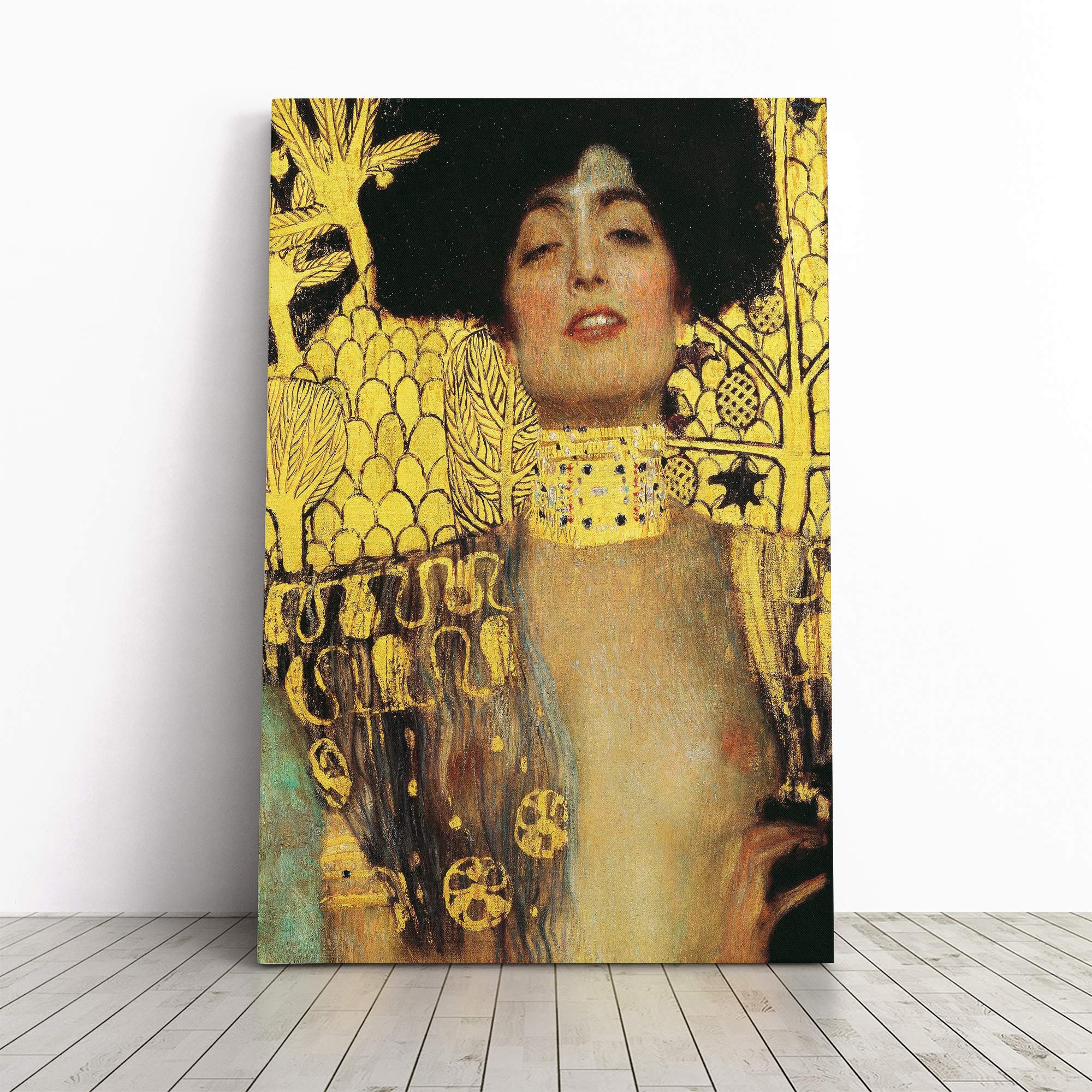 Gustav Klimt Judith Canvas Print | Gallery Wrapped 30mm Frame Wall Art | 30x20 inches | Ready to Hang | Modern Picture | Living Room Bedroom Lounge Office