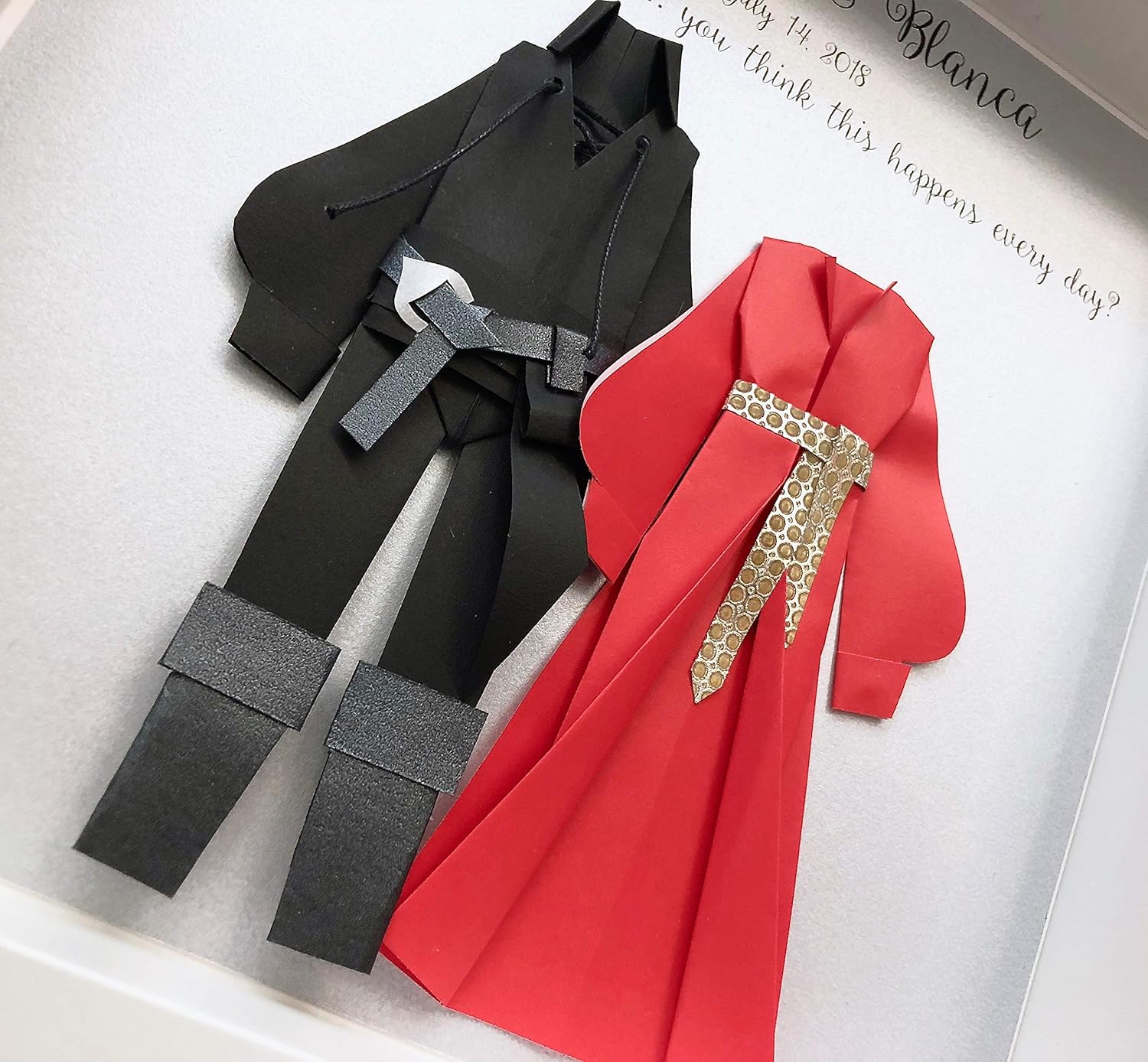 Personalized Princess Bride Wedding Gift First Anniversary Paper Anniversary Gift Princess Bride Westley Buttercup Paper Origami Bride And Groom Frame Mixed Media Artwork Fcteutonia05 De