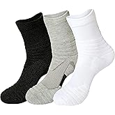 EZLIFE LABORATORY Mens Athletic Crew Socks