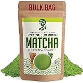 Premium Japanese Ceremonial Matcha Green Tea Powder - 1st Harvest HIGHEST Grade - USDA & JAS Organic - From Japan - Perfect for Starbucks Latte, Shake, Smoothies & Baking (3.53oz / 100g)